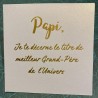 carte événement "pour papi"