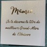 carte événement "pour mamie"