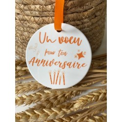 Notre médaillon Un voeu pour ton anniversaire