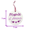Dimensions médaillon Mamie