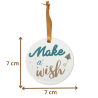 Dimensions médaillon Make a wish