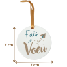 Dimensions médaillon Fais un voeu