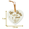 Dimensions médaillon coeur