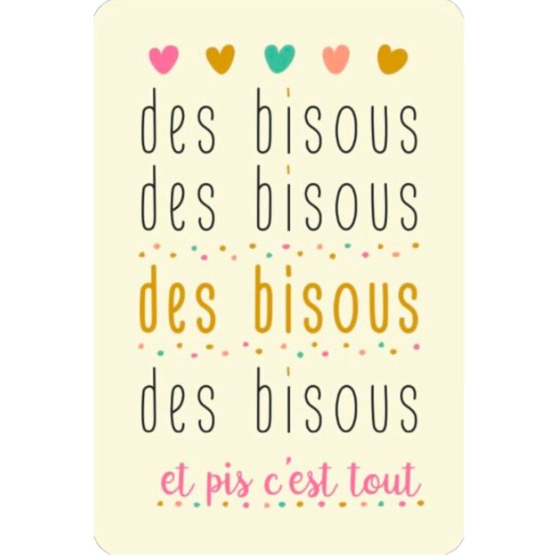 Carte Des bisous