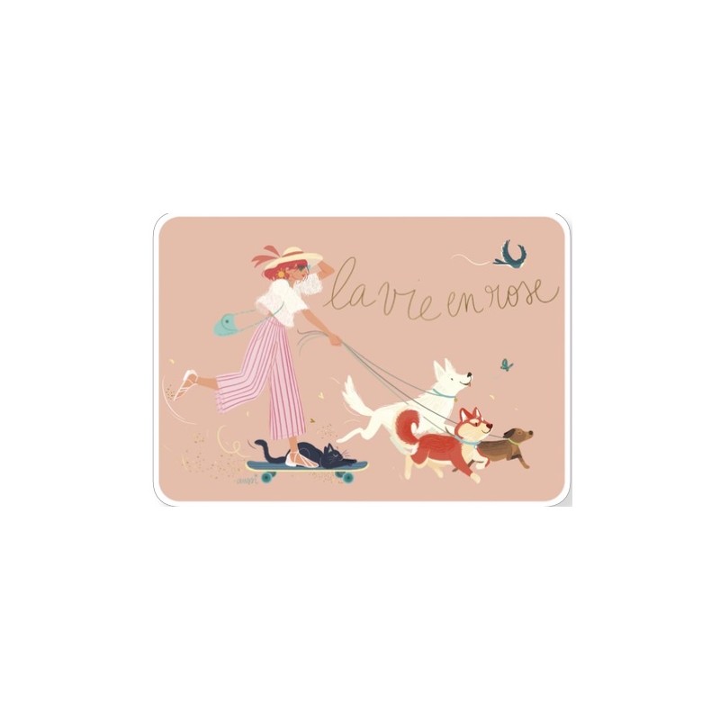 Carte La vie en rose