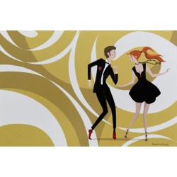 Carte Danseurs couple