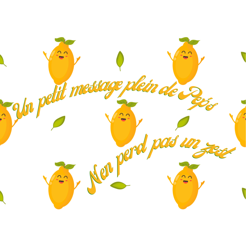 Carte Un petit message plein de pep's