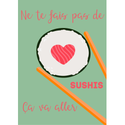 Carte Ne te fais pas de sushis