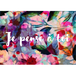 Carte Je pense à toi