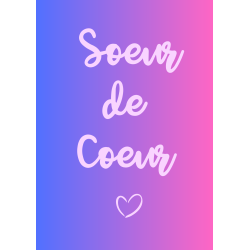 Carte Soeur de Coeur