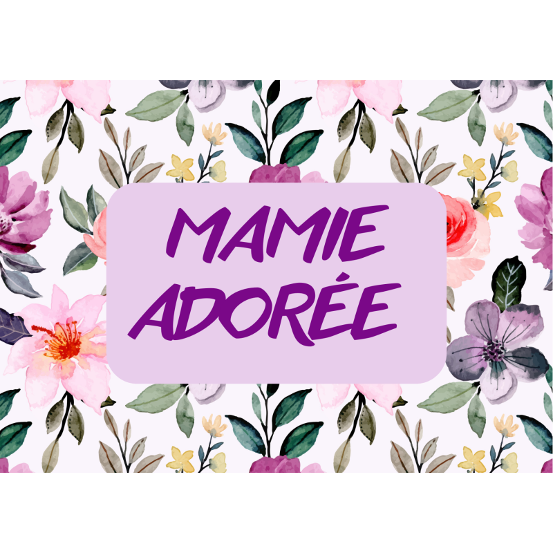 Carte Mamie Adorée