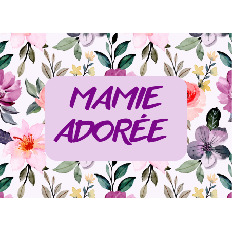 Carte Mamie Adorée