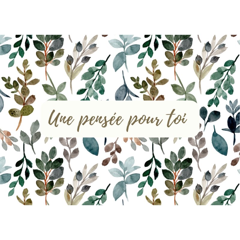 Carte Une pensée pour toi