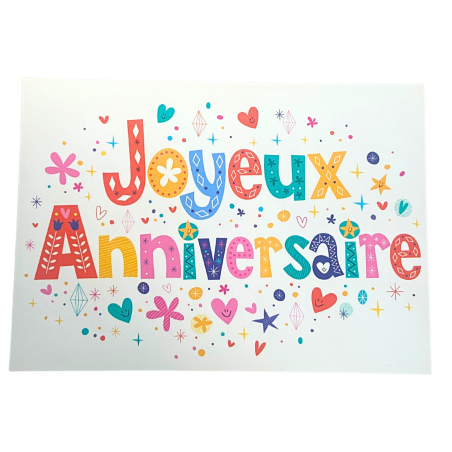 Carte Joyeux Anniversaire