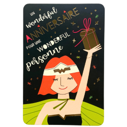 Carte Wonderful Anniversaire