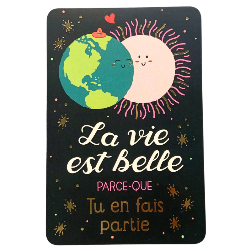 Carte La vie est belle