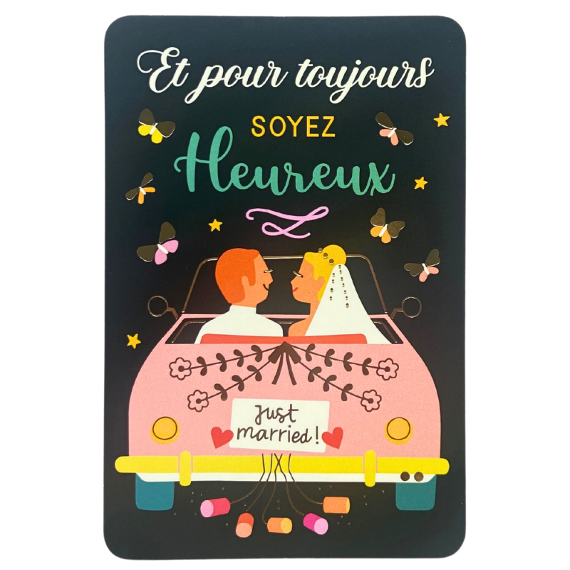 Carte Et pour toujours soyez Heureux