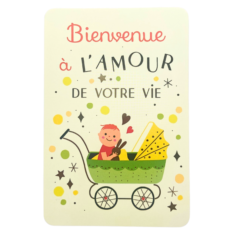 Carte Bienvenue à l'amour de votre vie