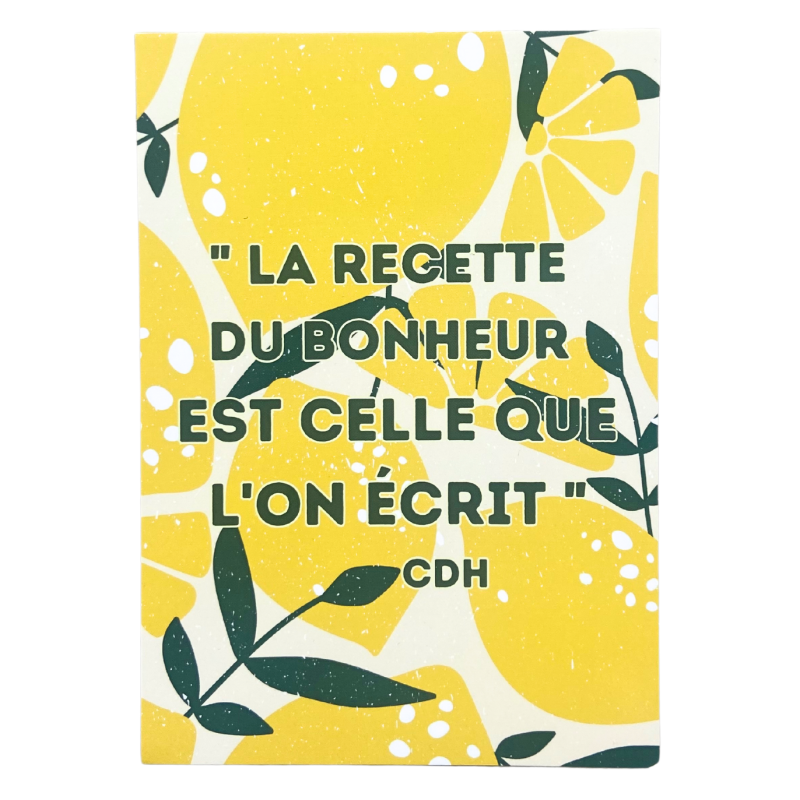Carte Recette du Bonheur