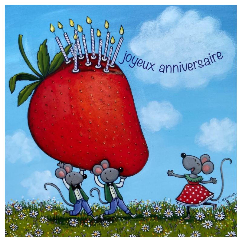 Carte Joyeux anniversaire